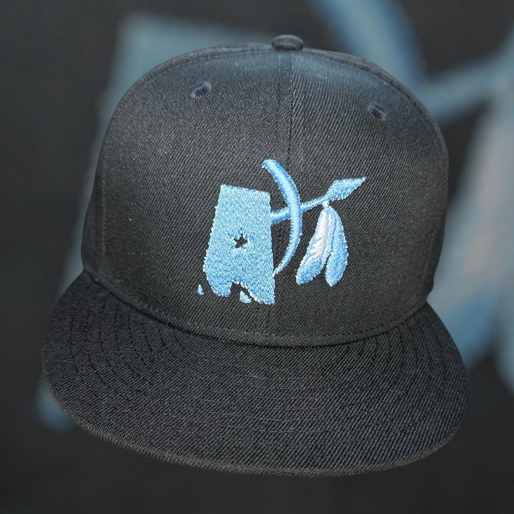 Baby blue logo hat